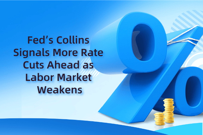 Fed’s Collins Signals More Rate Cuts Ahead as Labor Market Weakens