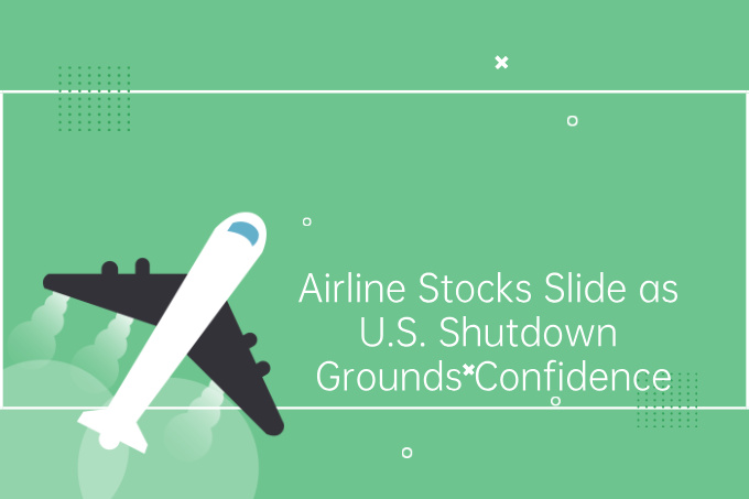 Airline Stocks Slide as U.S. Shutdown Grounds Confidence